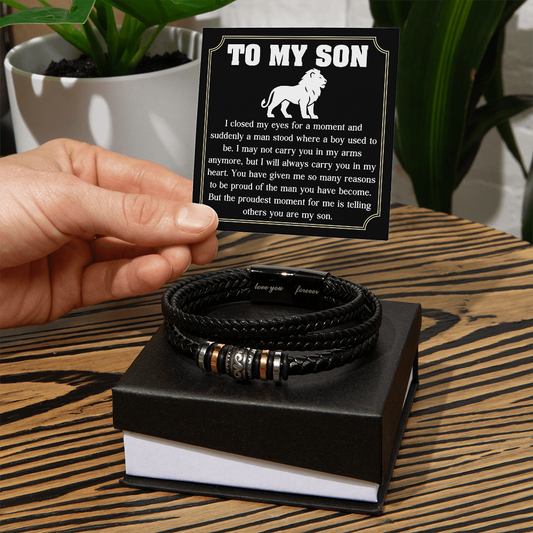 To My Son Bracelet - Proud of the Man You Have Become Gift