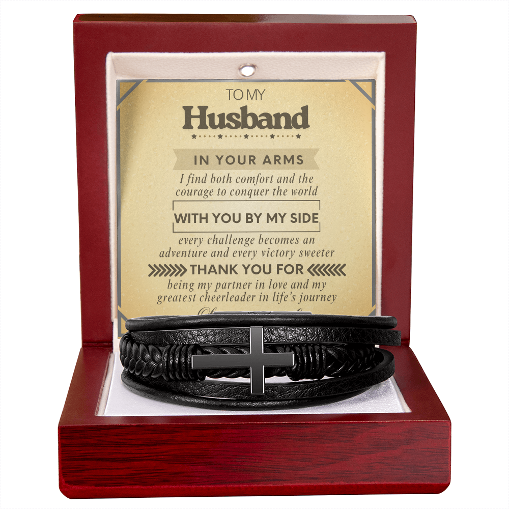 To My Husband Bracelet Gift With Message Card, Husband Gift From Wife, Bracelet Gift For Husbands, Gift For Husbands Birthday Christmas Wedding Day