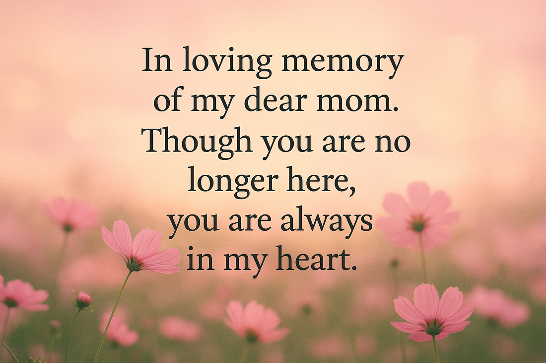 28 Heart Touching Mom Death Anniversary Quotes That Speak When I Can’t