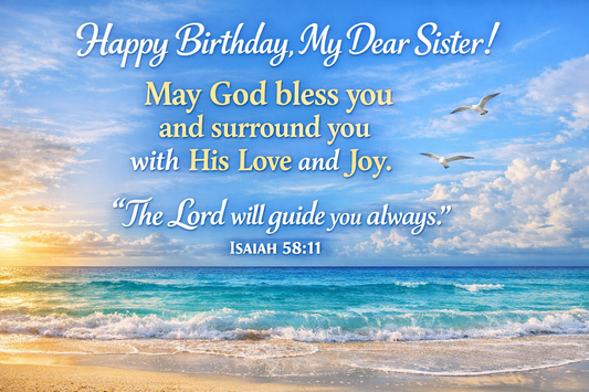 21 Heartfelt birthday wishes bible verse for sister to Bless Her Day