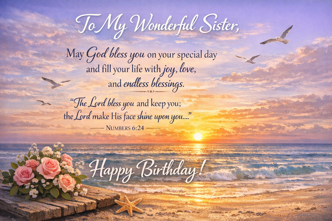 21 Heartfelt birthday wishes bible verse for sister to Bless Her Special Day