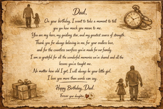 22 Heartfelt Quotes: Touching Birthday Message for Dad from Daughter That Truly Lasts