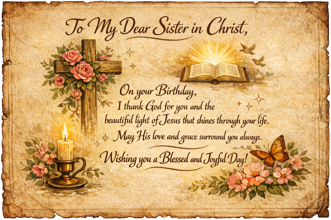 24 Heartfelt Birthday Wishes for a Sister in Christ to Bless Her Day