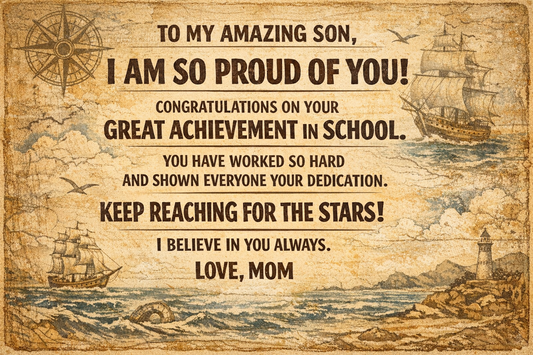 14 Heartfelt Quotes: A Proud Message for Son Achievement in School from Mother