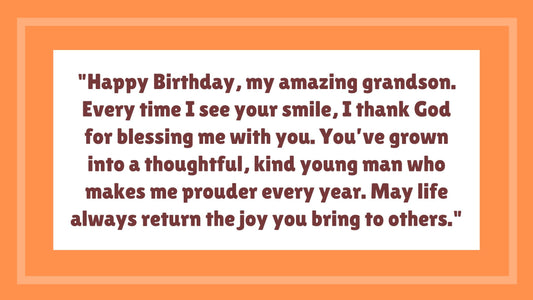 29 Happy Birthday Wishes to Grandson from Grandmother 🎂💙👵