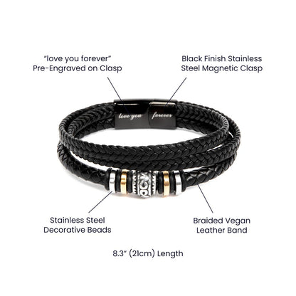 To My Husband Bracelet from Wife - Thank You for All You Do Gift