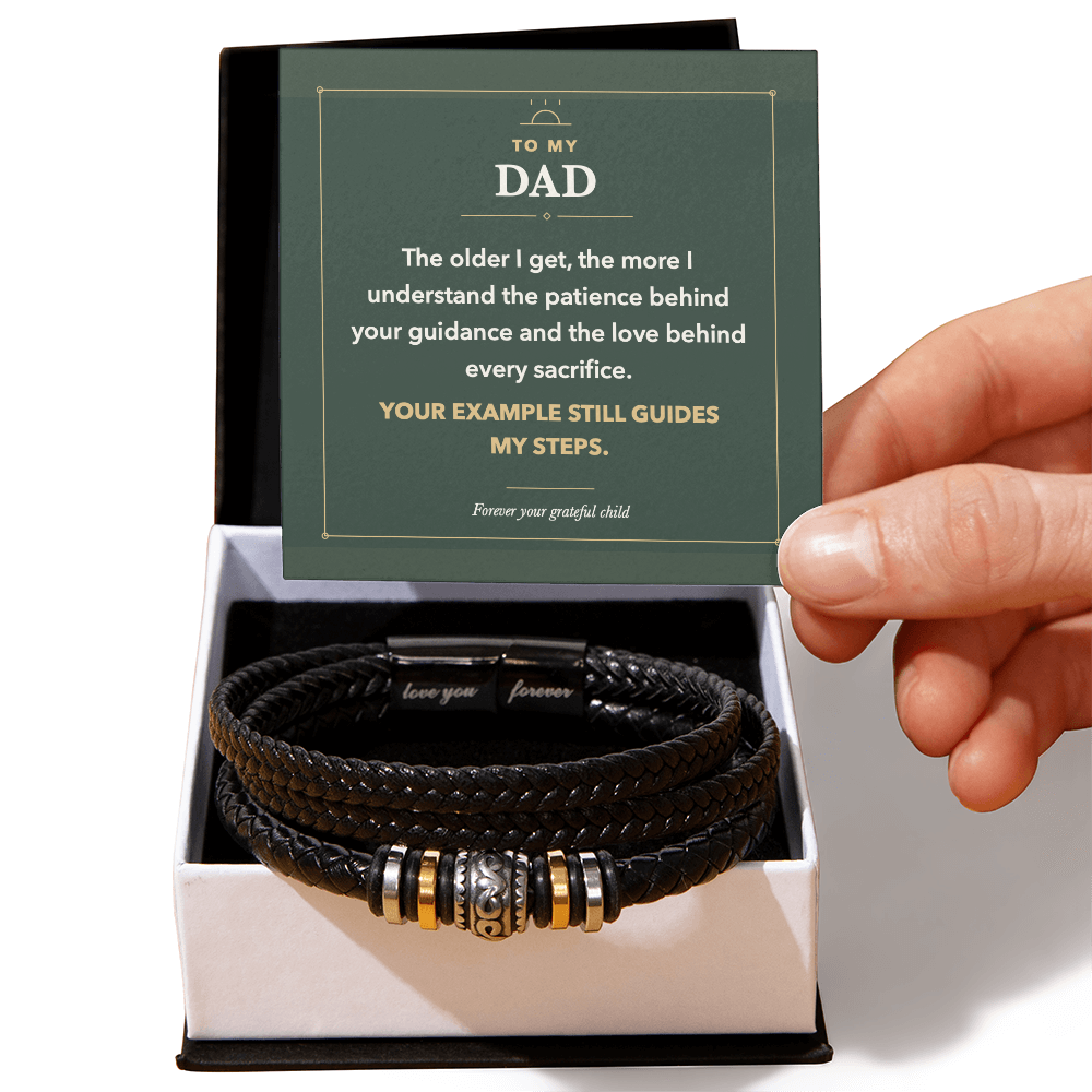To My Dad Love You Forever Bracelet to Celebrate His Lasting Example