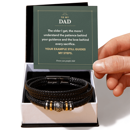 To My Dad Love You Forever Bracelet to Celebrate His Lasting Example