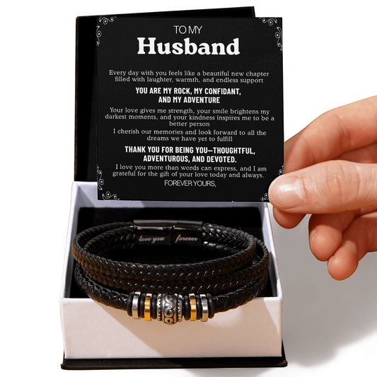 To My Son Bracelet From Mom Dad, Sons Gift From Dad, Mother And Son Bracelet, Anniversary Graduation Valentine Christmas Birthday Gifts For Sons With Message Card And Gift Box