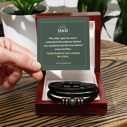 To My Dad Love You Forever Bracelet to Celebrate His Lasting Example