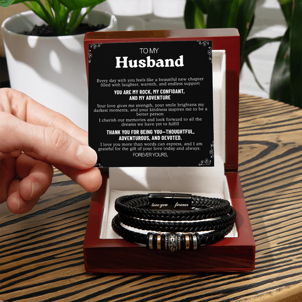 To My Son Bracelet From Mom Dad, Sons Gift From Dad, Mother And Son Bracelet, Anniversary Graduation Valentine Christmas Birthday Gifts For Sons With Message Card And Gift Box