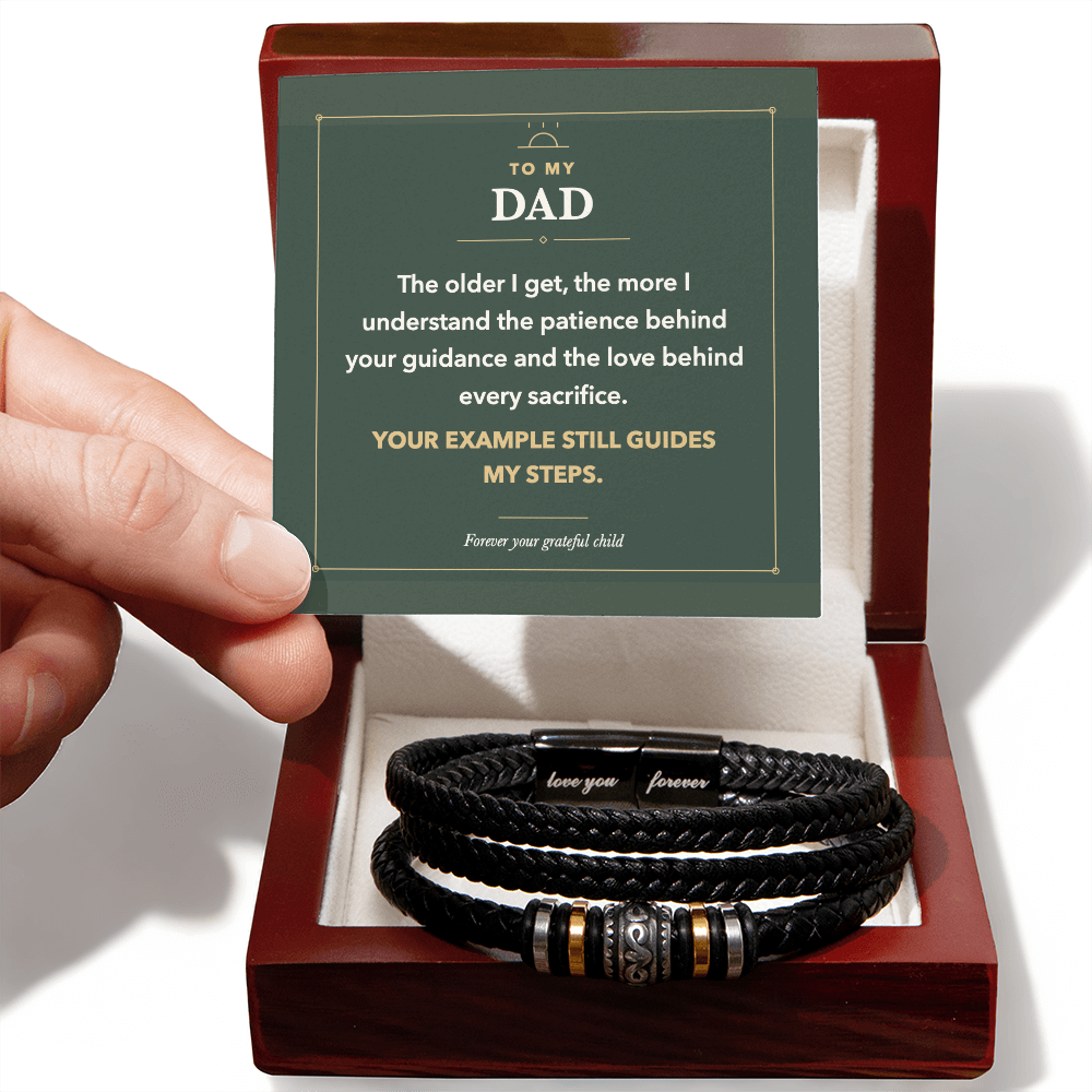 To My Dad Love You Forever Bracelet to Celebrate His Lasting Example