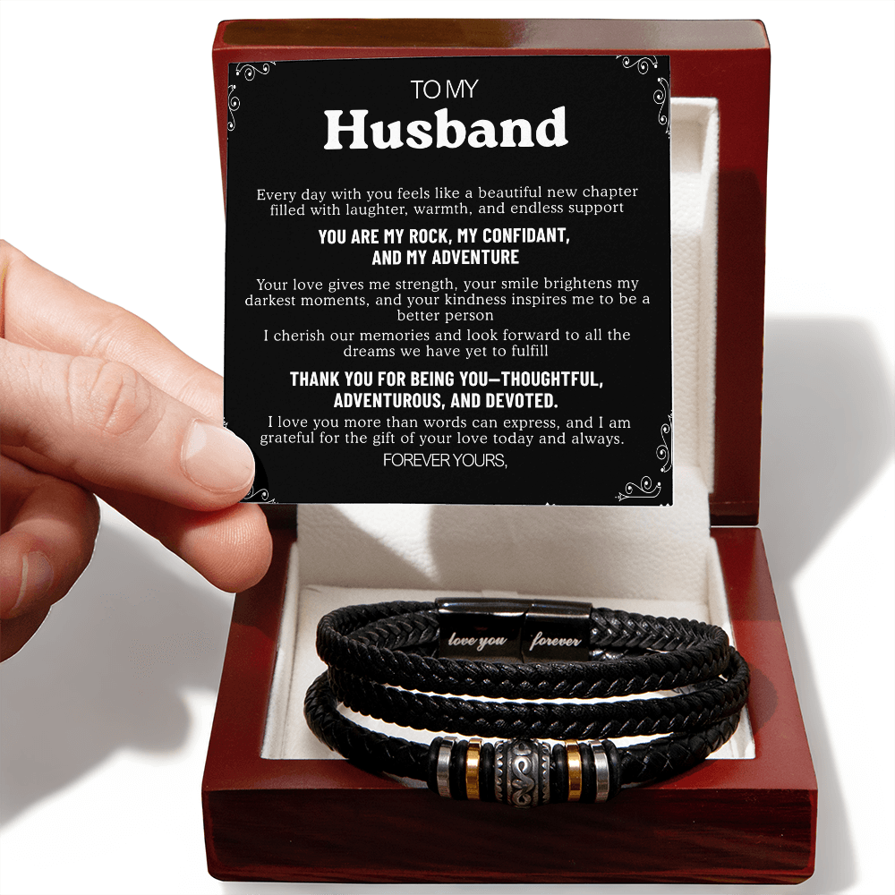 To My Son Bracelet From Mom Dad, Sons Gift From Dad, Mother And Son Bracelet, Anniversary Graduation Valentine Christmas Birthday Gifts For Sons With Message Card And Gift Box