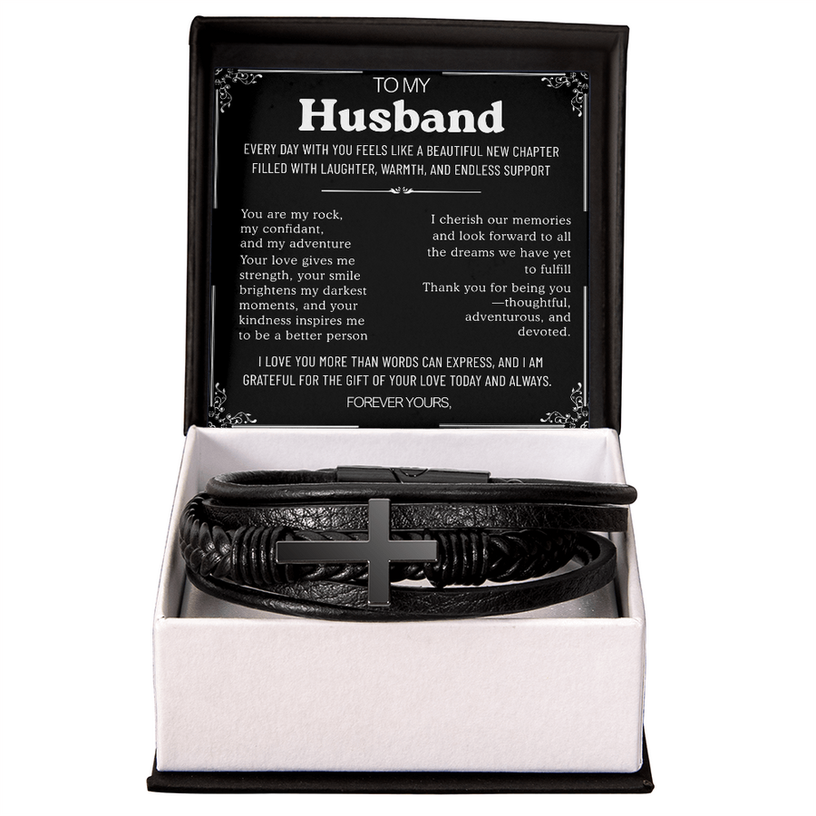To My Husband Bracelet from Wife, Romantic Gift, Anniversary Valentine Birthday Christmas Gift