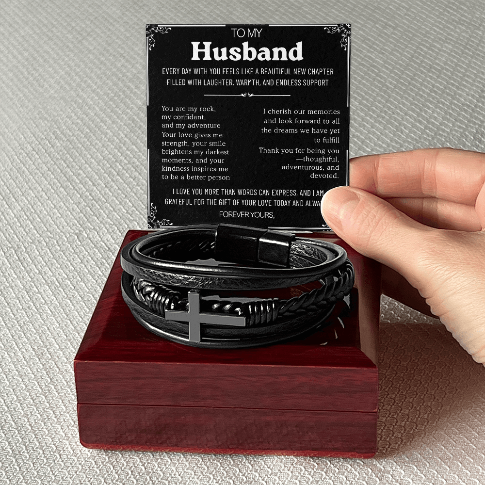 To My Son Bracelet From Mom Dad, Sons Gift From Dad, Mother And Son Bracelet, Anniversary Graduation Valentine Christmas Birthday Gifts For Sons With Message Card And Gift Box